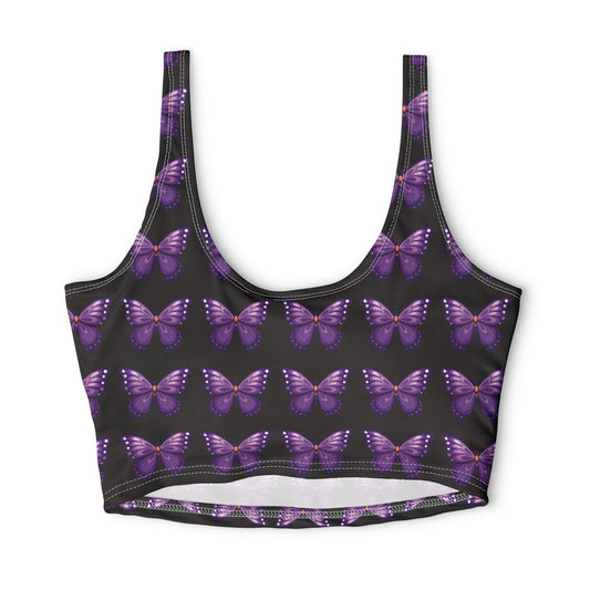 Polyester Sports Bra (AOP)