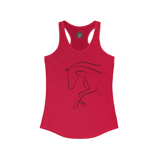 Horse Print Women's Racerback Tank | Classic style that supports animal welfare