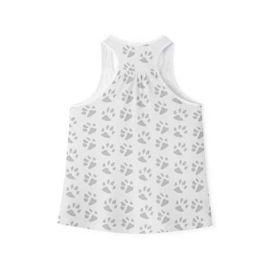 Paw Print Women's Tank Top | Cute Summer Shirt for Animal Lovers