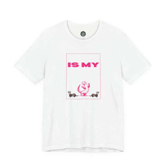 "My Ferret is My Cardio" Unisex Tee | Funny Novelty Apparel that Supports Animal Welfare | World Wild Love Co.