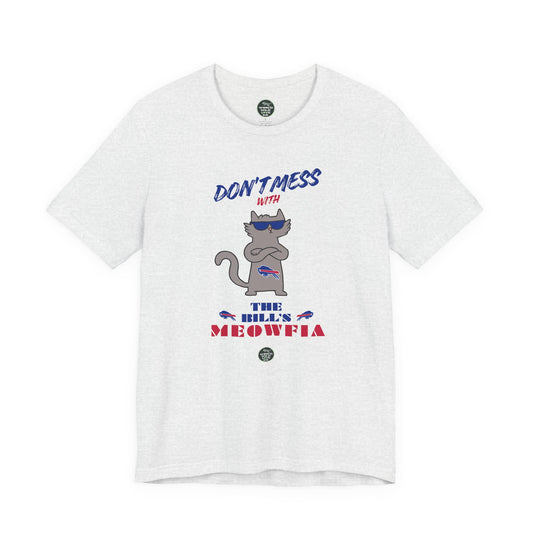 Buffalo Bills "Meowfia" Unisex Tee | Fun Classic Apparel to Support Animal Welfare