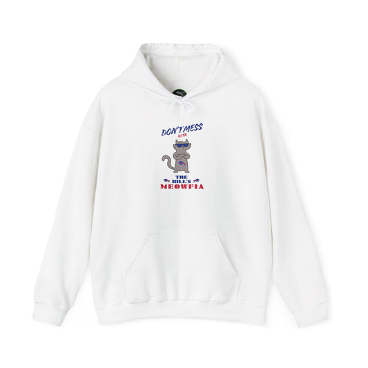 Buffalo Bills "Meowfia" Unisex Hoodie | Fun Classic Eco-Friendly Apparel that Supports Animal Welfare