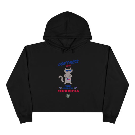 Buffalo Bills "Moewfia" Women's Cropped Hoodie | Classic Eco-Friendly Apparel to Support Animal Welfare