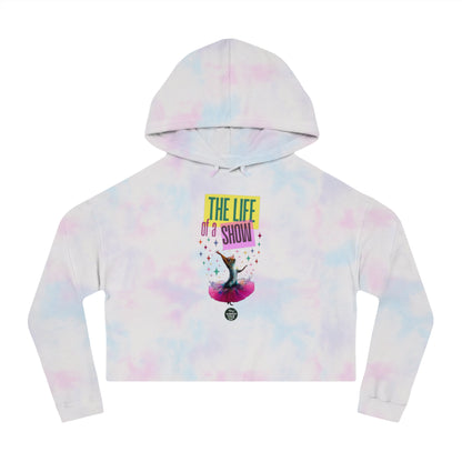 "The Life of a Show Squirrel" Women's Crop Hoodie | Funny Novelty Apparel that Supports Animal Welfare