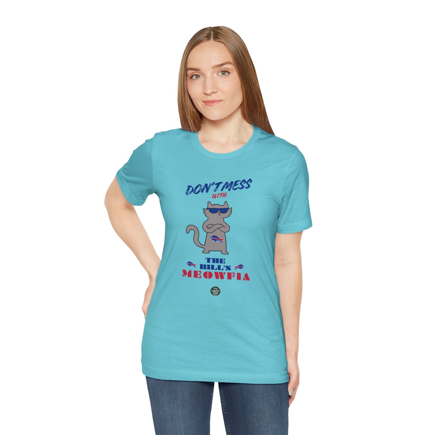 Buffalo Bills "Meowfia" Unisex Tee | Fun Classic Apparel to Support Animal Welfare
