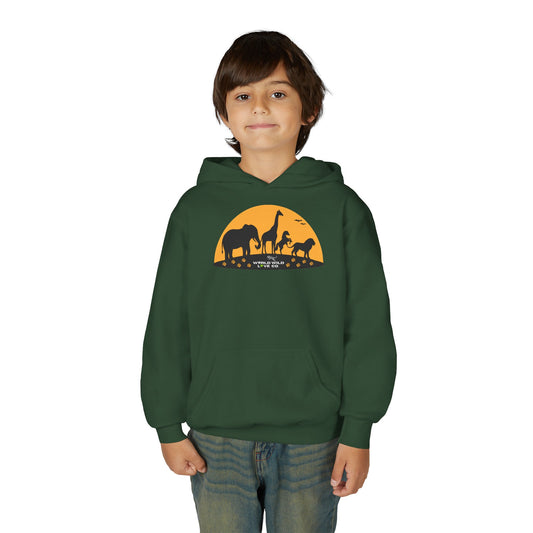 Youth Essential Heavy Blend Hooded Sweatshirt | Classic Apparel to Support Animal Welfare