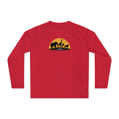 WWL Essential Unisex Performance Long Sleeve Sport Shirt | Classic Athleisure Apparel to Support Animal Welfare