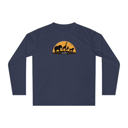 WWL Essential Unisex Performance Long Sleeve Sport Shirt | Classic Athleisure Apparel to Support Animal Welfare