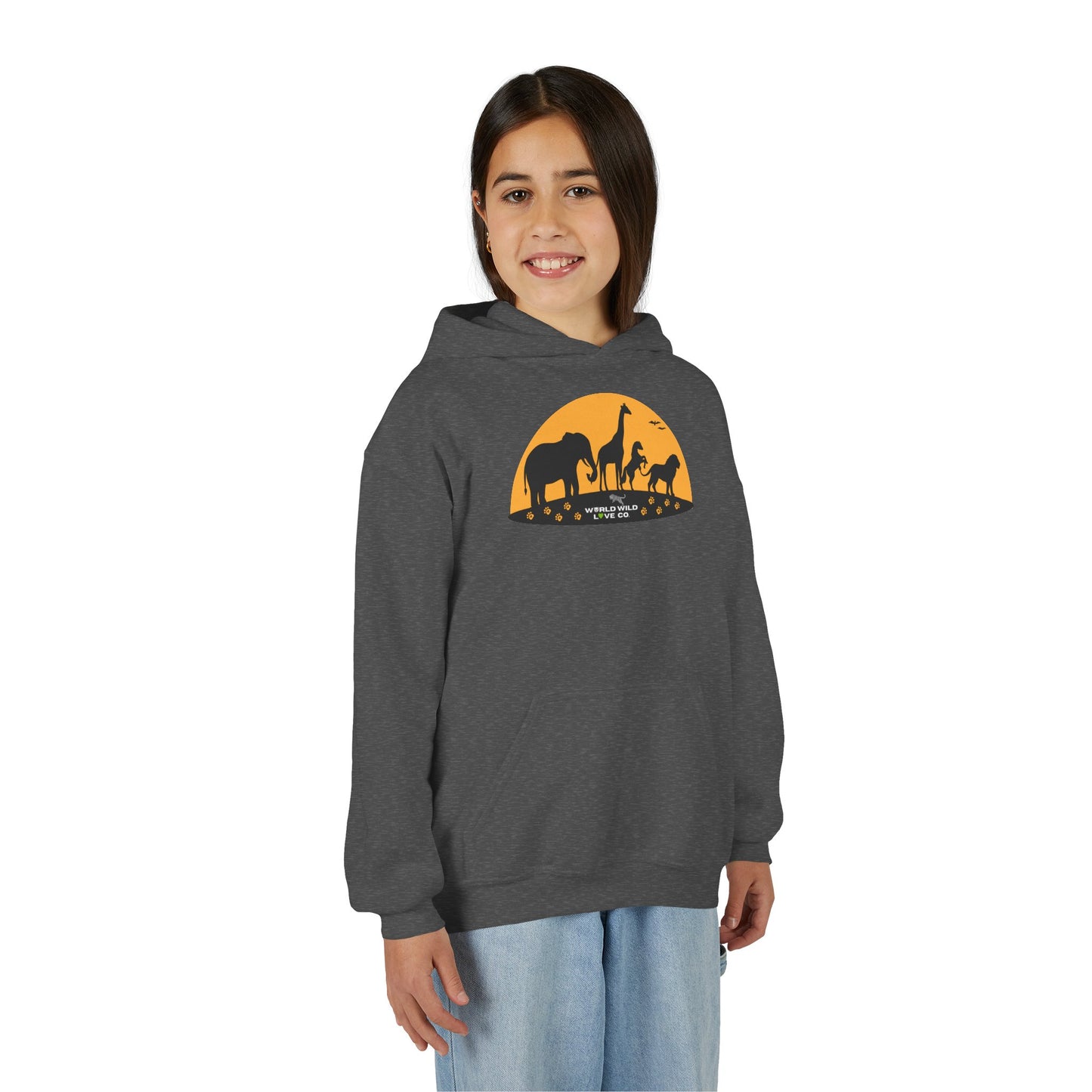 Youth Essential Heavy Blend Hooded Sweatshirt | Classic Apparel to Support Animal Welfare