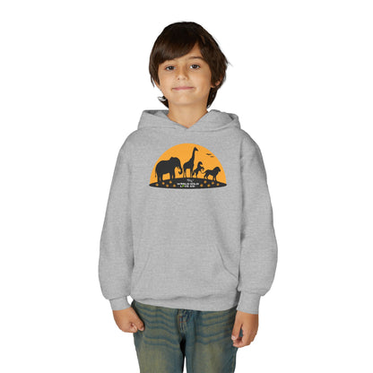 Youth Essential Heavy Blend Hooded Sweatshirt | Classic Apparel to Support Animal Welfare
