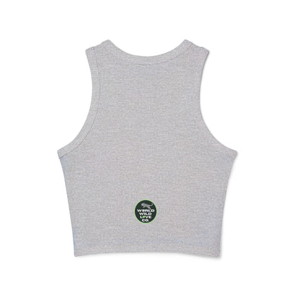 Horse Print Women's Micro Rib Racer Tank | Summer Fashion that Supports Animal Welfare