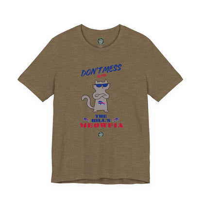 Buffalo Bills "Meowfia" Unisex Tee | Fun Classic Apparel to Support Animal Welfare