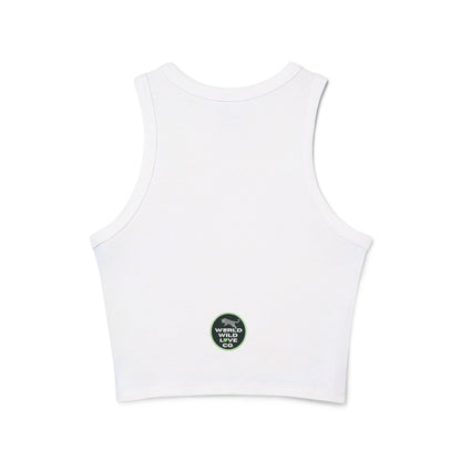 Horse Print Women's Micro Rib Racer Tank | Summer Fashion that Supports Animal Welfare