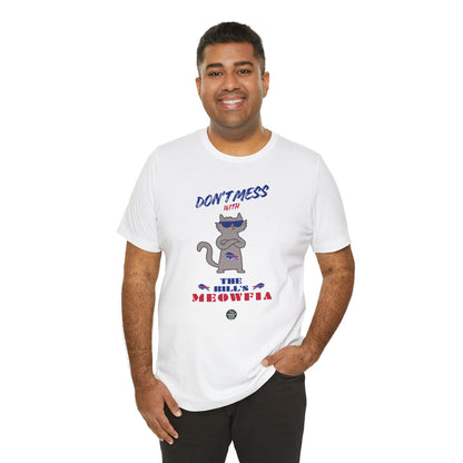 Buffalo Bills "Meowfia" Unisex Tee | Fun Classic Apparel to Support Animal Welfare