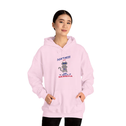 Buffalo Bills "Meowfia" Unisex Hoodie  | Fun Classic Eco-Friendly Apparel that Supports Animal Welfare