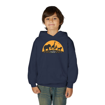 Youth Essential Heavy Blend Hooded Sweatshirt | Classic Apparel to Support Animal Welfare
