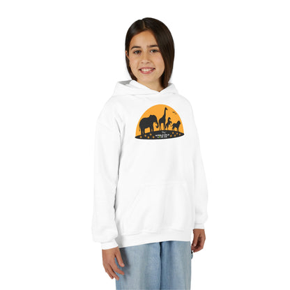 Youth Essential Heavy Blend Hooded Sweatshirt | Classic Apparel to Support Animal Welfare