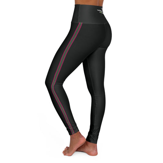 WWL Ladies High Waisted Yoga Pants |  Workout Athleisure Wear