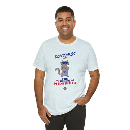 Buffalo Bills "Meowfia" Unisex Tee | Fun Classic Apparel to Support Animal Welfare