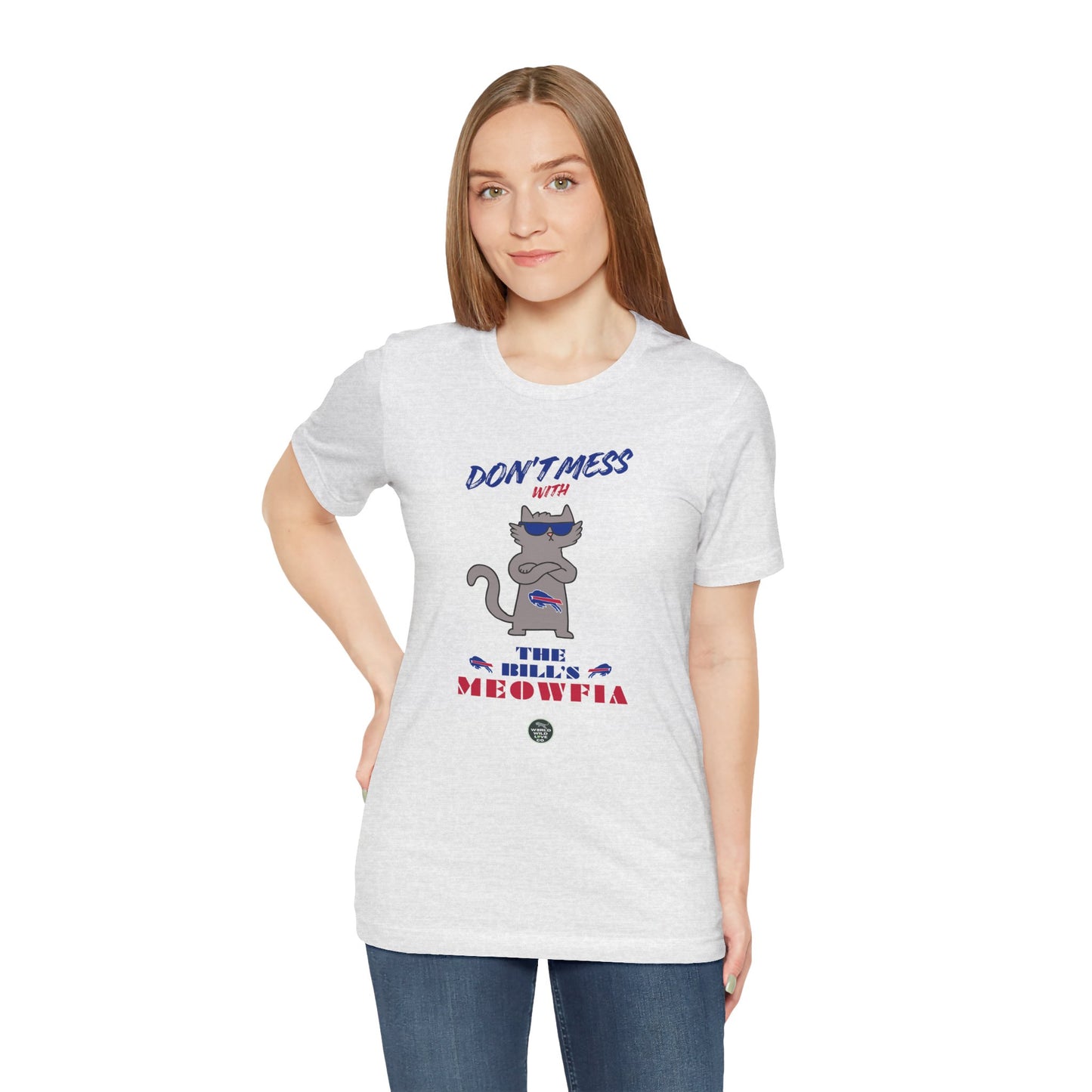 Buffalo Bills "Meowfia" Unisex Tee | Fun Classic Apparel to Support Animal Welfare