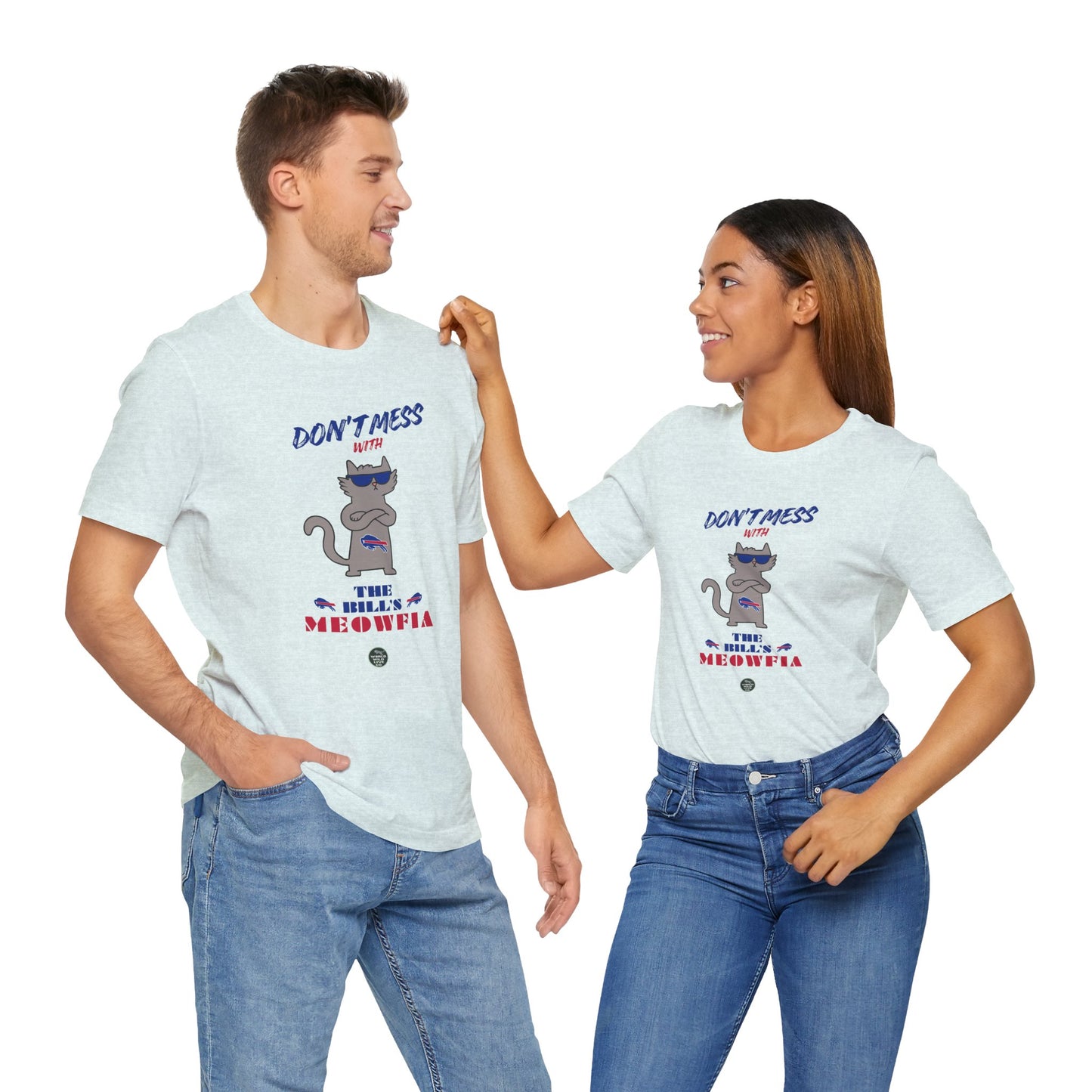 Buffalo Bills "Meowfia" Unisex Tee | Fun Classic Apparel to Support Animal Welfare