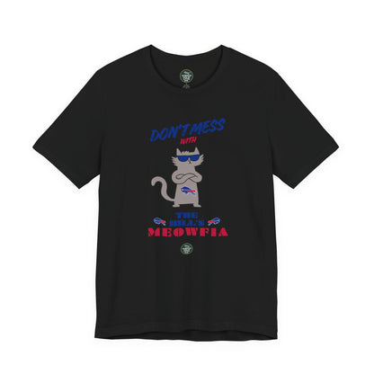 Buffalo Bills "Meowfia" Unisex Tee | Fun Classic Apparel to Support Animal Welfare