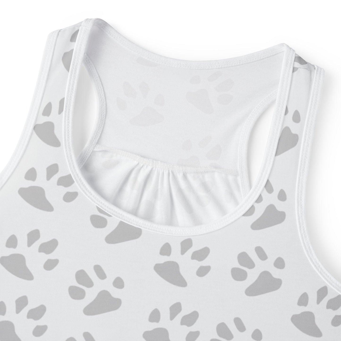 Paw Print Women's Tank Top | Cute Summer Shirt for Animal Lovers