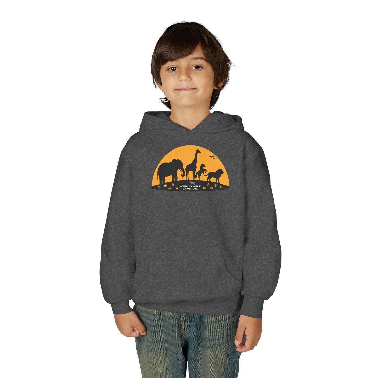 Youth Essential Heavy Blend Hooded Sweatshirt | Classic Apparel to Support Animal Welfare