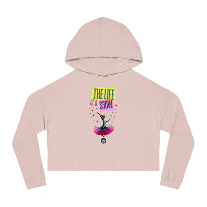 "The Life of a Show Squirrel" Women's Crop Hoodie | Funny Novelty Apparel that Supports Animal Welfare