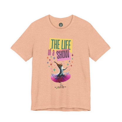 "The Life of a Show Squirrel" Graphic Tee | Funny Novelty Apparel that Supports Animal Welfare