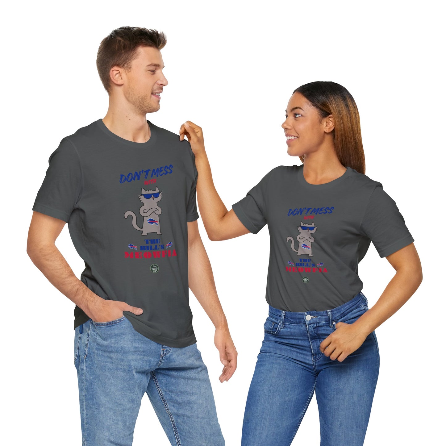 Buffalo Bills "Meowfia" Unisex Tee | Fun Classic Apparel to Support Animal Welfare