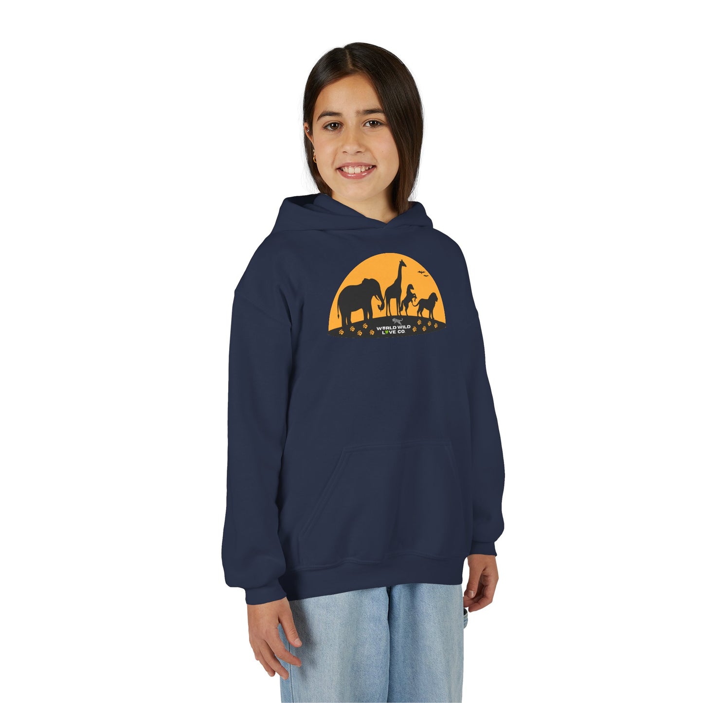 Youth Essential Heavy Blend Hooded Sweatshirt | Classic Apparel to Support Animal Welfare