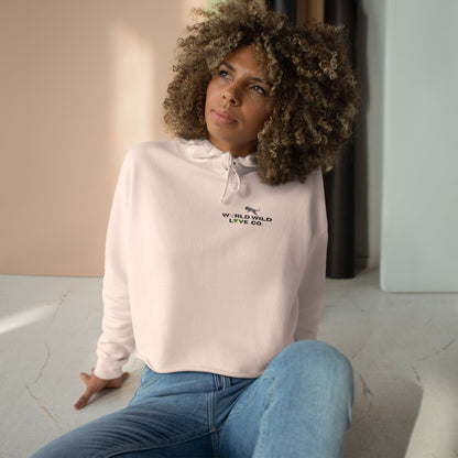 WWL Essential Women's Crop Hoodie | Classic Eco-Friendly Apparel to Support Animal Welfare