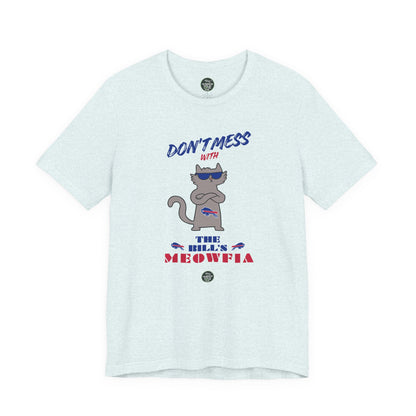 Buffalo Bills "Meowfia" Unisex Tee | Fun Classic Apparel to Support Animal Welfare