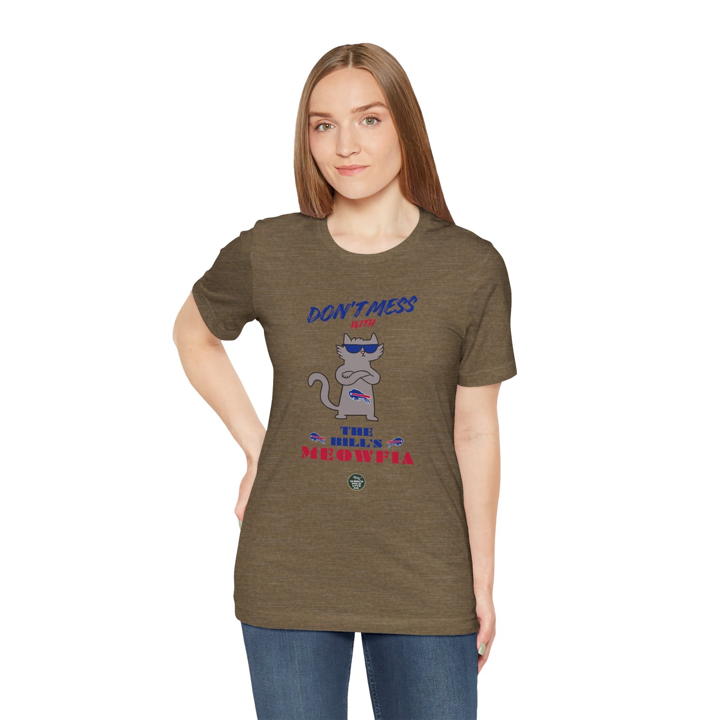 Buffalo Bills "Meowfia" Unisex Tee | Fun Classic Apparel to Support Animal Welfare