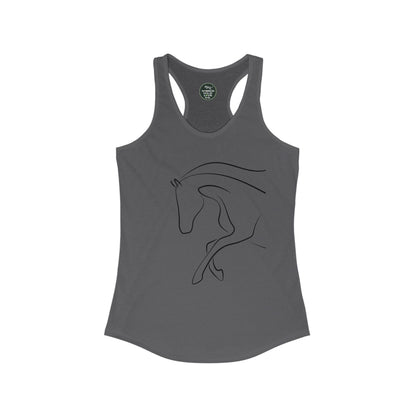 Horse Print Women's Racerback Tank | Classic style that supports animal welfare