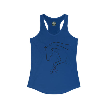 Horse Print Women's Racerback Tank | Classic style that supports animal welfare