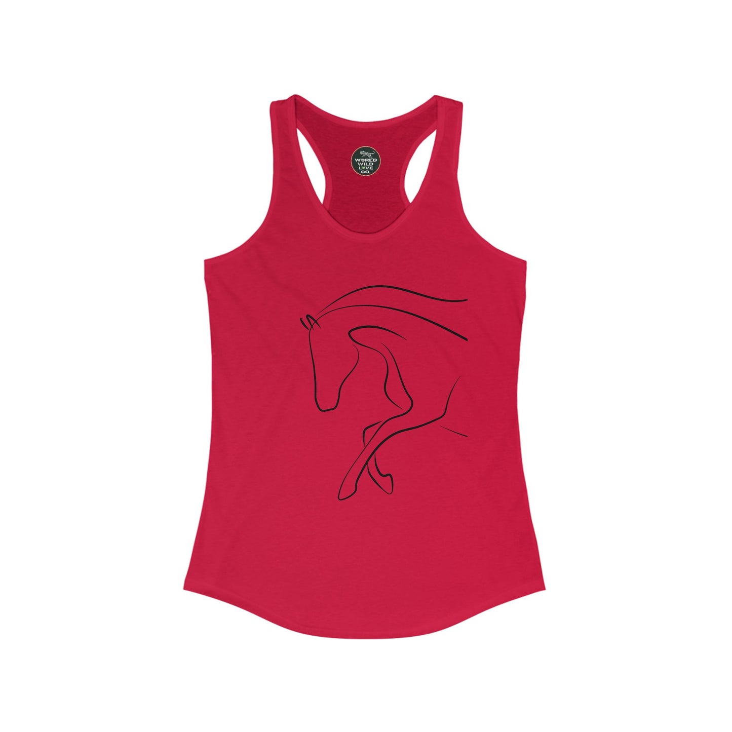 Horse Print Women's Racerback Tank | Classic style that supports animal welfare