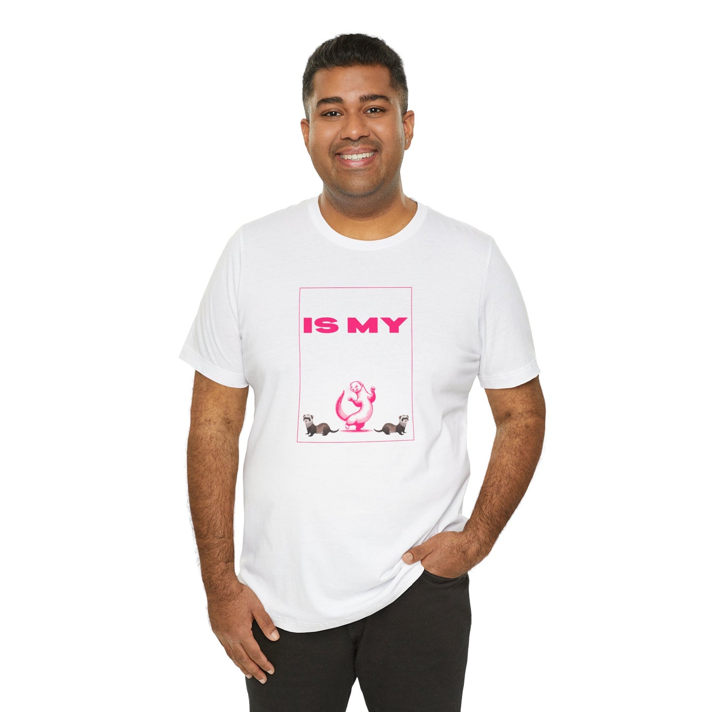 "My Ferret is My Cardio" Unisex Tee | Funny Novelty Apparel that Supports Animal Welfare | World Wild Love Co.