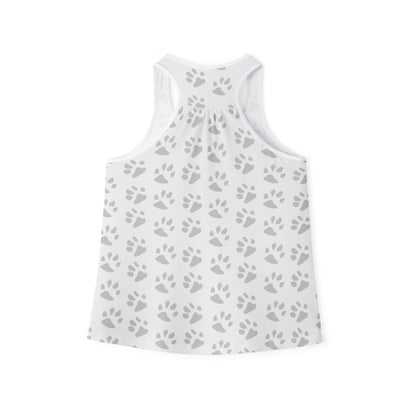 Paw Print Women's Tank Top | Cute Summer Shirt for Animal Lovers