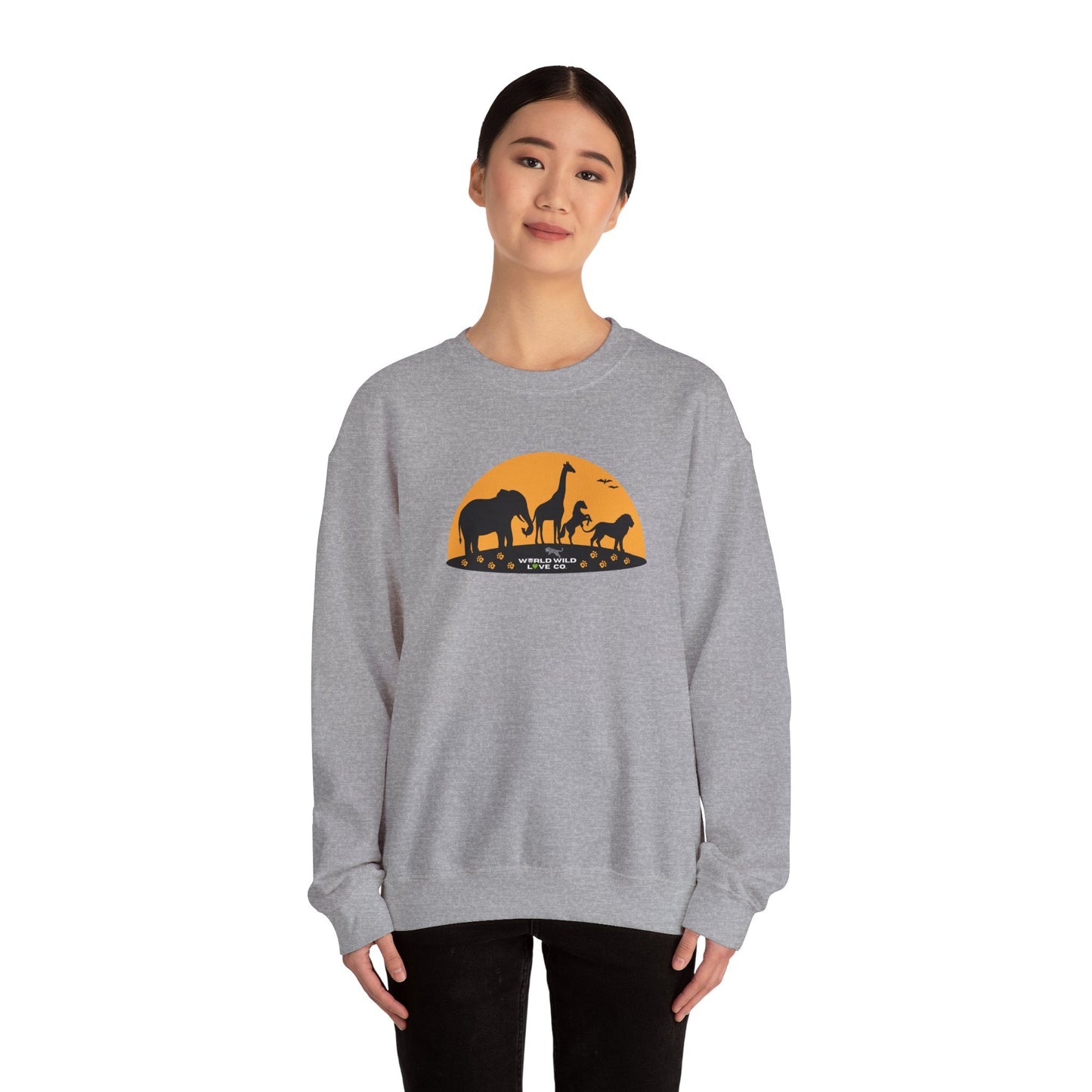 WWL Essential Unisex Crewneck Sweatshirt | Classic Eco-Friendly Sustainable Apparel to Support Animal Welfare