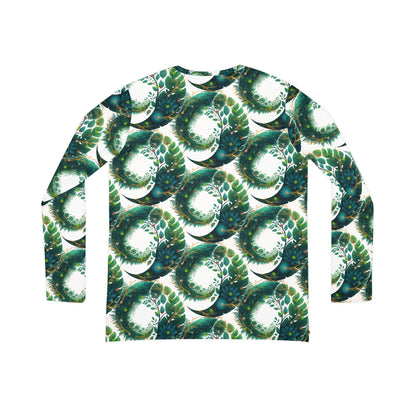 Bohemian Nature Print Long Sleeve V-Neck Shirt | Women's Eco-Friendly Floral Top that Supports Animal Welfare