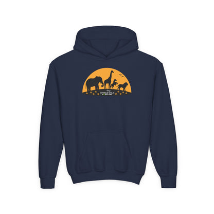 Youth Essential Heavy Blend Hooded Sweatshirt | Classic Apparel to Support Animal Welfare