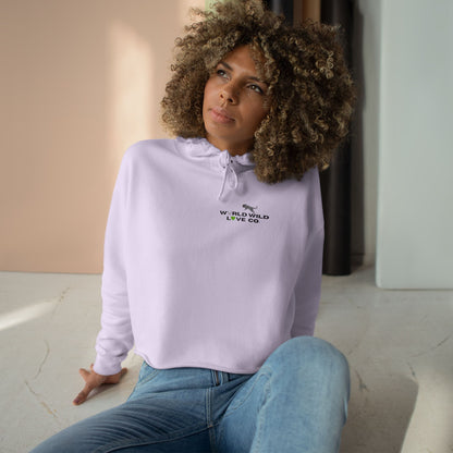 WWL Essential Women's Crop Hoodie | Classic Eco-Friendly Apparel to Support Animal Welfare