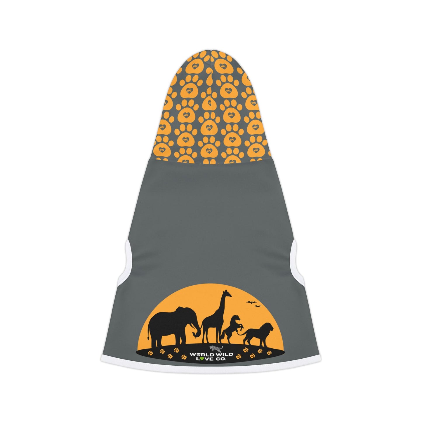 Cozy Pet Cat or Dog Hoodie with Animal Print - Perfect for Outdoor Adventures