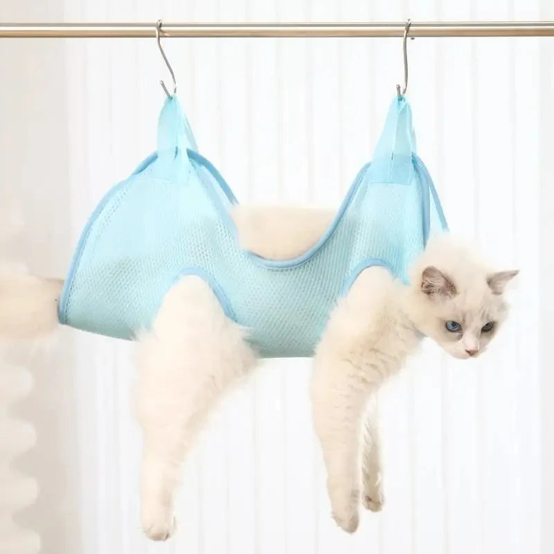 Cat Dog Grooming Nail Cutting Anti Scratch Bite Fixed Bag Bath Trimming Restraint Bag Pet Beauty Hammock Hanging Pet Supply Set