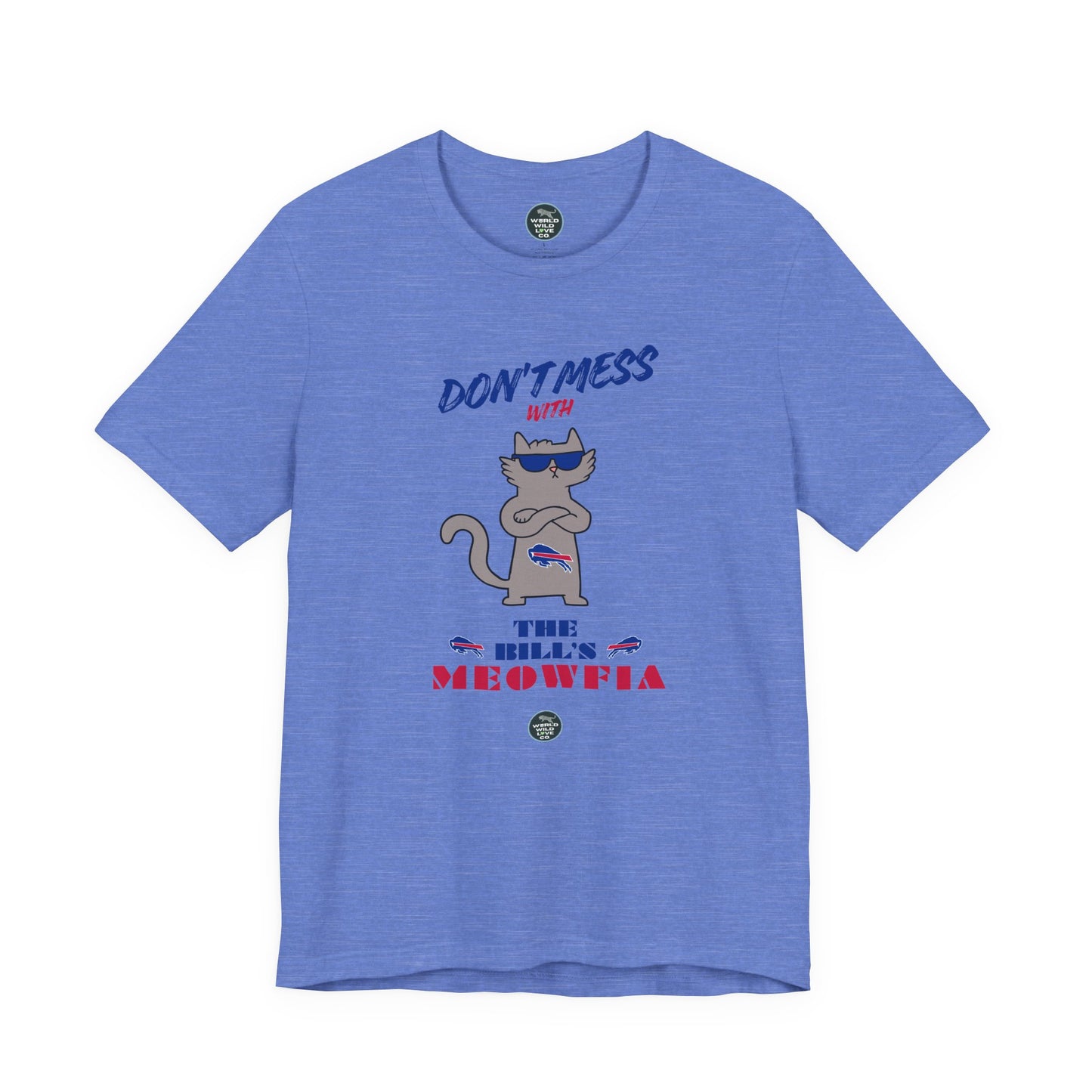 Buffalo Bills "Meowfia" Unisex Tee | Fun Classic Apparel to Support Animal Welfare