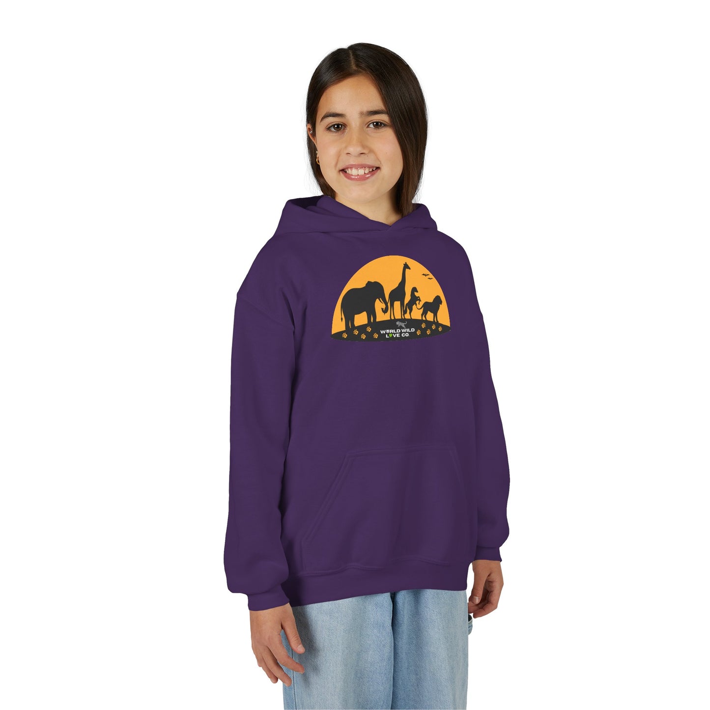 Youth Essential Heavy Blend Hooded Sweatshirt | Classic Apparel to Support Animal Welfare