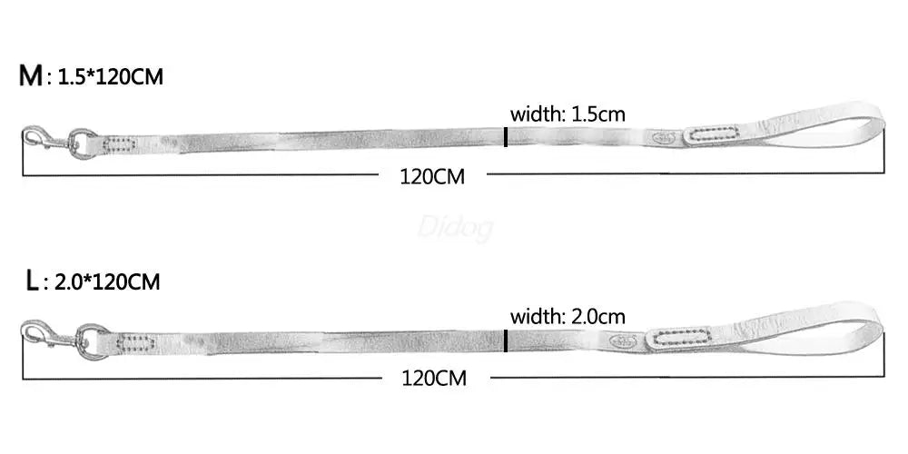 Genuine Leather Dog Leash