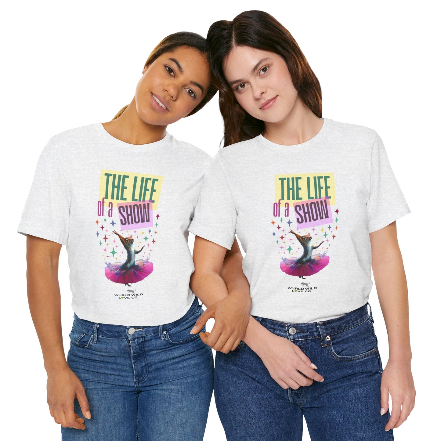 "The Life of a Show Squirrel" Graphic Tee | Funny Novelty Apparel that Supports Animal Welfare
